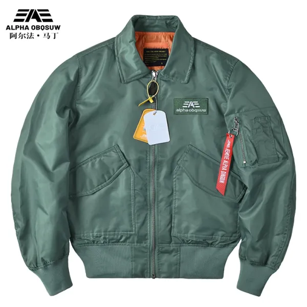 aeae Alpha Industries MA-1 Flight Jacket Army Green Jacket Outerwear.jacket - 1