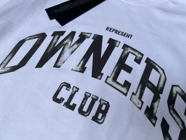 Represent Owners Club Distressed Black T-Shirt - 30