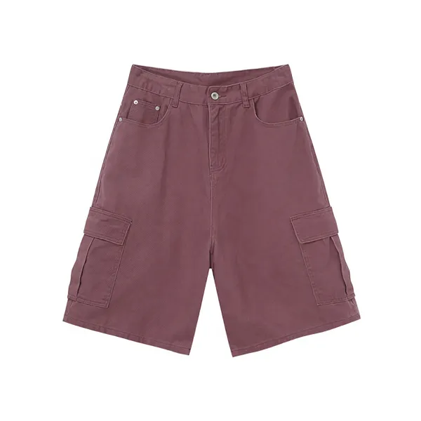 Design Cargo Shorts in Dusty Rose Shorts - 1