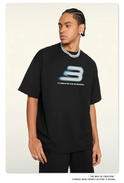 Design 3 Logo Graphic T-Shirt Metal Black - 19