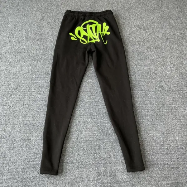 Design Graffiti Hoodie and Sweatpants Set in Sky Blue with Sticker Pack - 11