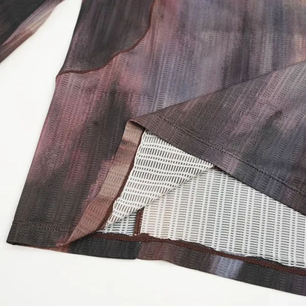 Design Clothing Warehouse Mesh Long Sleeve Top Tops - 14