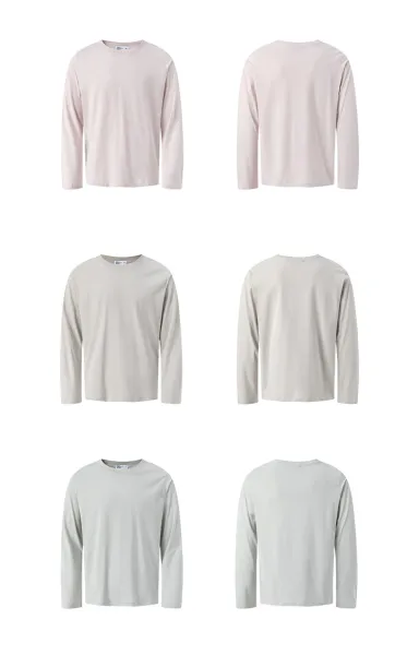 Design Long Sleeve Crew Neck T-Shirt White - 8