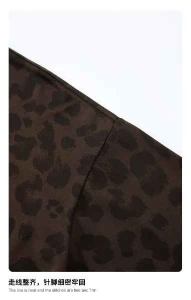 Design BE Thrived Grey Apriko Leopard Print T-Shirt T-Shirts - 31