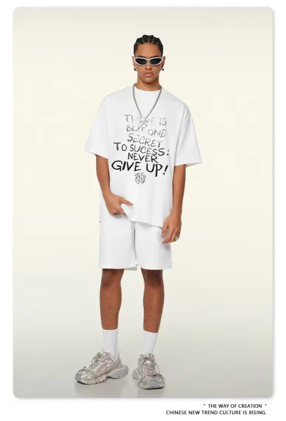 Design Motivational Graphic T-Shirt Metal Black - 27