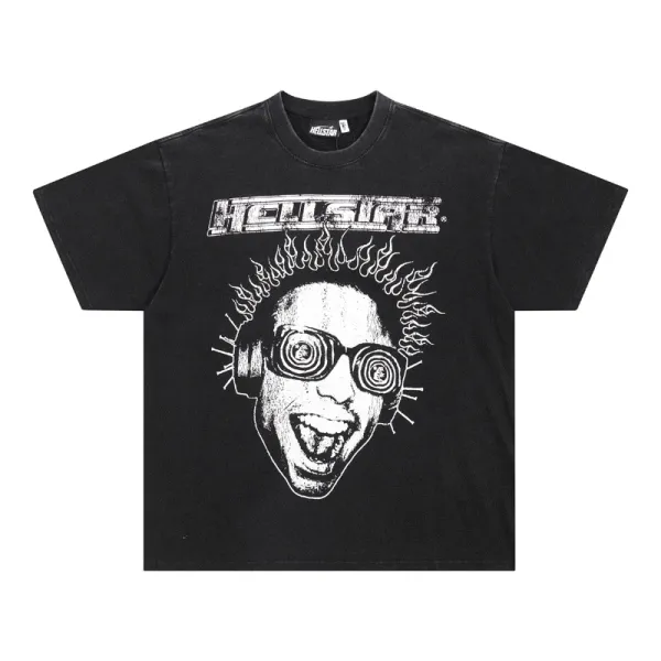 Hellstar Records Graphic Print Black T-Shirt - 9