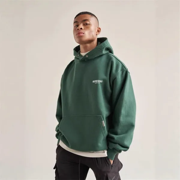 Represent Owners' Club Oversized Hoodie Forest Green - 20