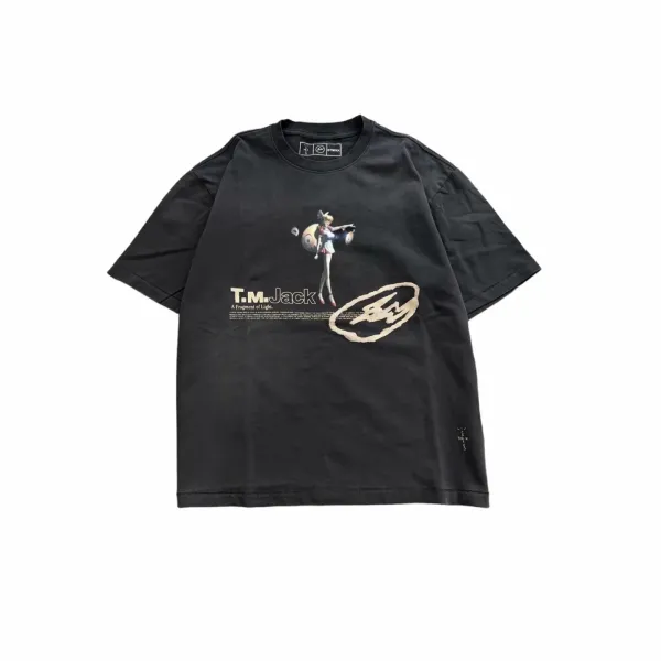 Cactus Jack Travis Scott x T.M. Jack Fragment of Light Black T-Shirt T-Shirts - 13