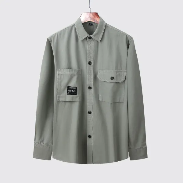 Design East Rain Utility Shirt Olive Green Shirt Tops Shirt - 1