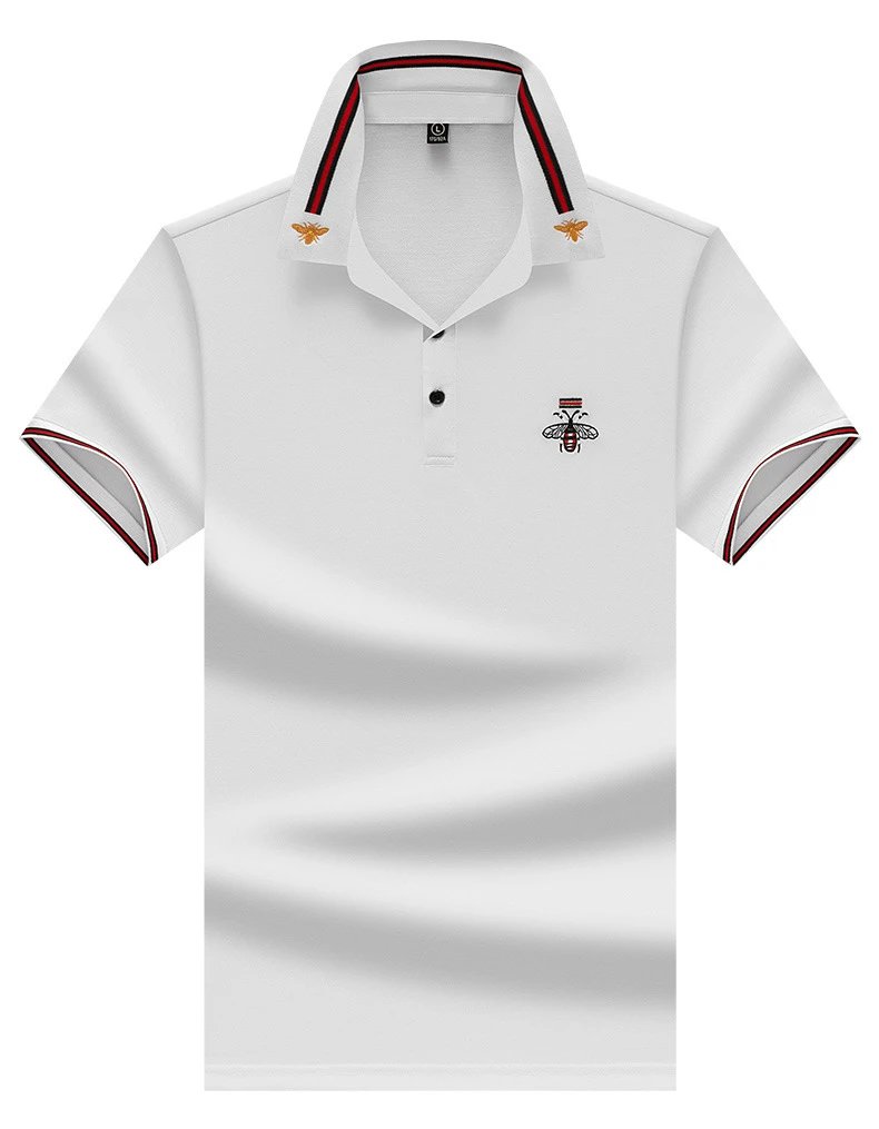 Design Bee Embroidered Polo Navy Blue Tops.polo - 13
