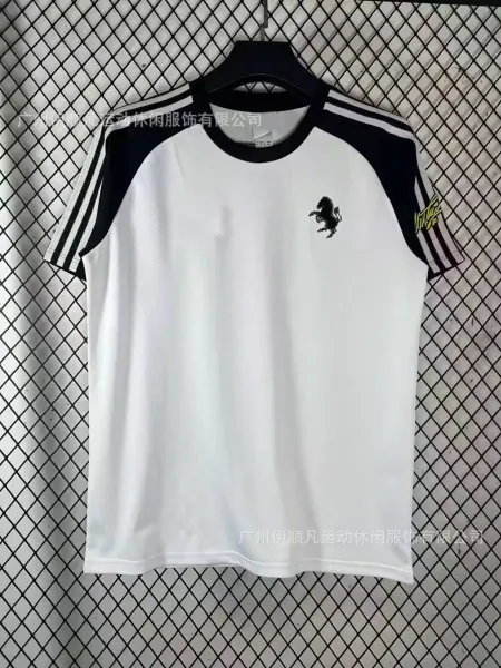 Ferrari Pixelated Prancing Horse White T-Shirt - 1