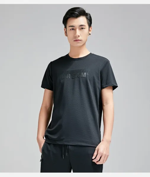 Design Mesh Ice Silk Black T-Shirt - 15