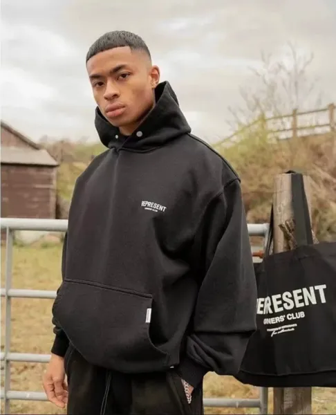 Represent Owners' Club Oversized Hoodie Forest Green - 22