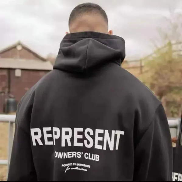 Represent Owners' Club Oversized Hoodie Forest Green - 23