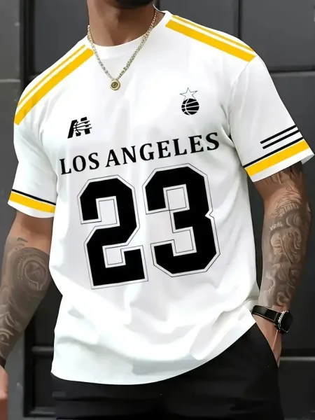 Design New Jersey 93 Graphic Tee White T-Shirt T-Shirts - 13