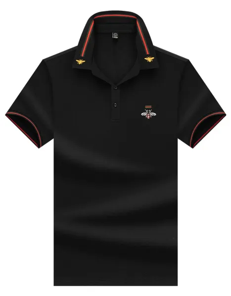 Design Bee Embroidered Polo Navy Blue Tops.polo - 15