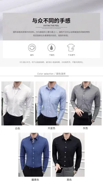 Design Classic Fit Light Blue Oxford Shirt Tops Shirt - 4
