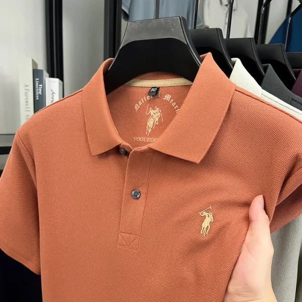 Polo Ralph Lauren Classic Fit Pique Polo Orange Tops Polo - 1