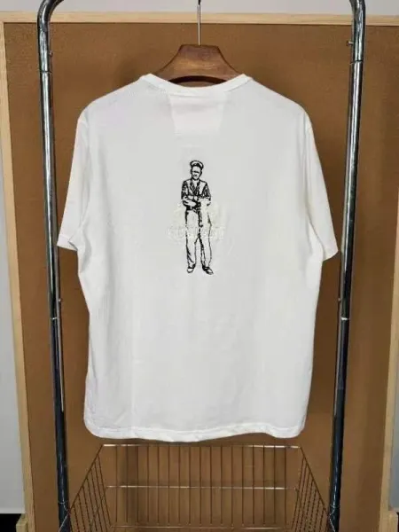 Design Graphic Print Ribbed Black T-Shirt - 5