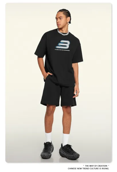 Design 3 Logo Graphic T-Shirt Metal Black - 16