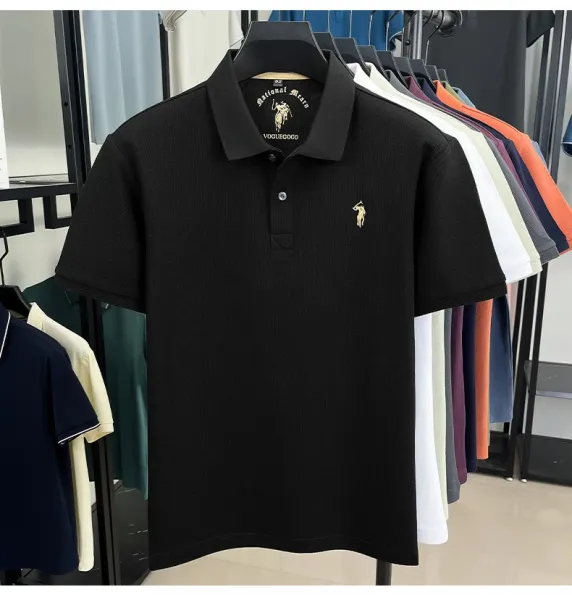 Design Polo Ralph Lauren Classic Fit Pique Polo Shirt Charcoal Gray Tops.polo - 20