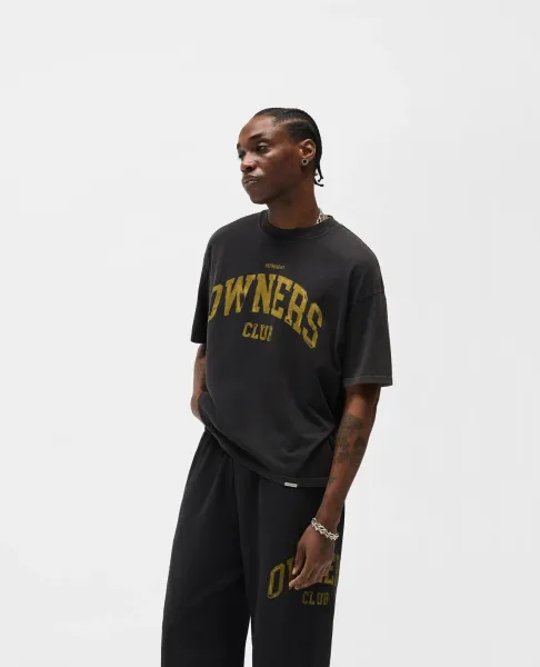 Represent Owners Club Distressed Black T-Shirt - 6