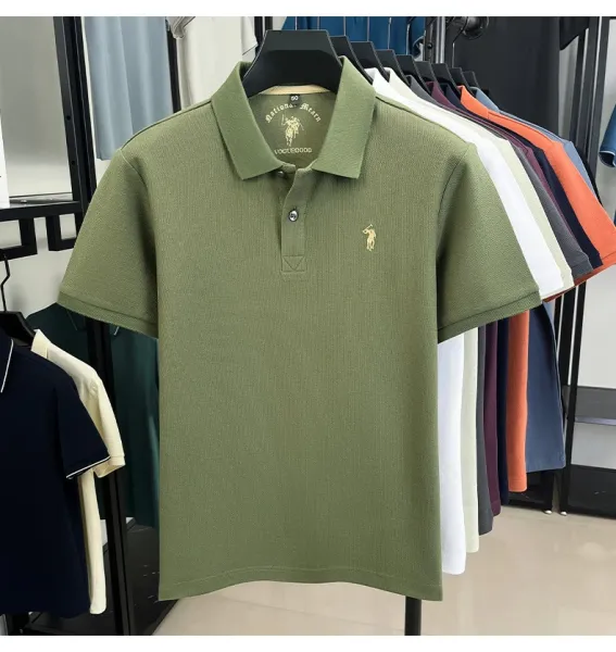 Design Polo Ralph Lauren Classic Fit Pique Polo Shirt Charcoal Gray Tops.polo - 23