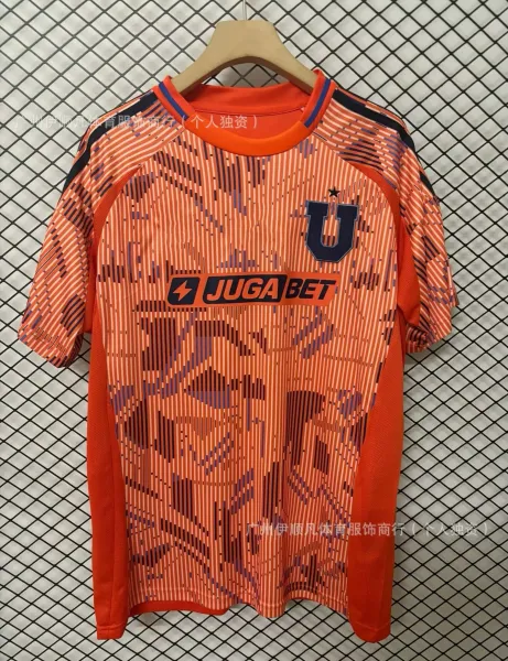 Design Liga Deportiva Universitaria x Juga Bet Orange Digital Pattern Jersey - 1