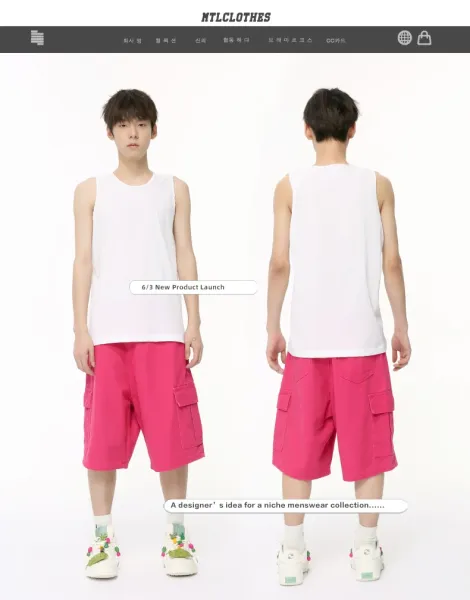 Design Cargo Shorts in Fuchsia Pink Shorts - 3
