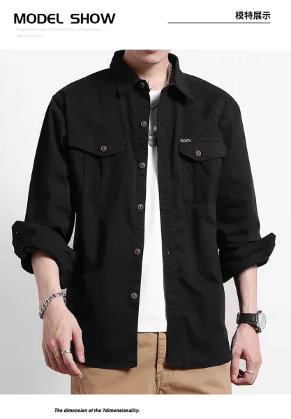 Design Utility Shirt Navy Blue - 9