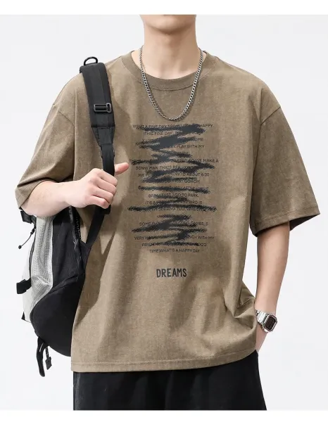 Design Graphic Print Purple Oversized T-Shirt - 9
