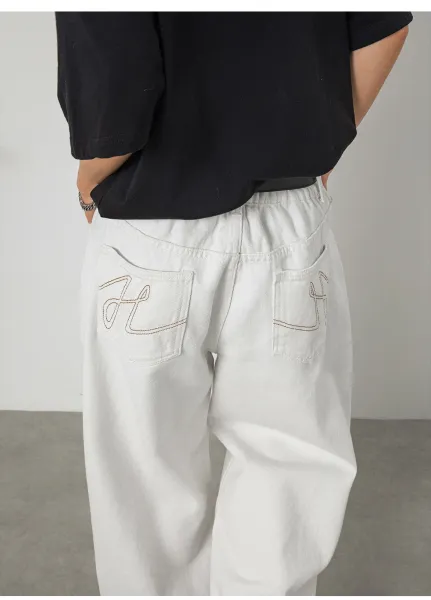 Design Wide-Leg Relaxed Fit Black Pants - 15