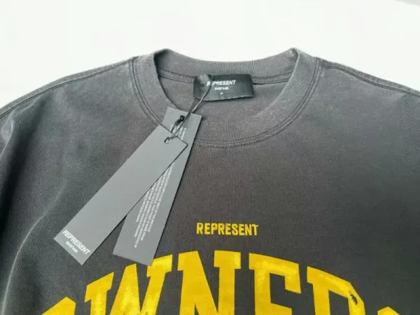 Represent Owners Club Distressed Black T-Shirt - 12
