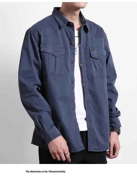 Design Utility Shirt Navy Blue - 21