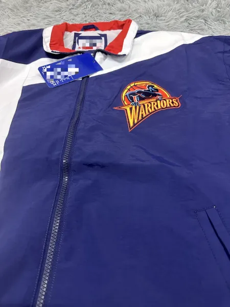 Design Starter x Golden State Warriors Colorblock Windbreaker Jacket Outerwear - 9