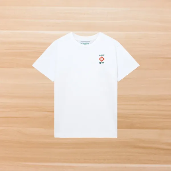 Casablanca Casa Sport Logo T-Shirt White - 1