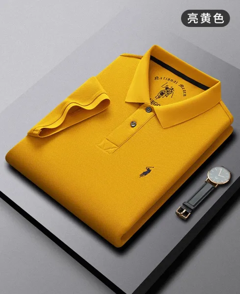 Polo Ralph Lauren Classic Fit Piqué Polo Yellow Tops Polo - 18