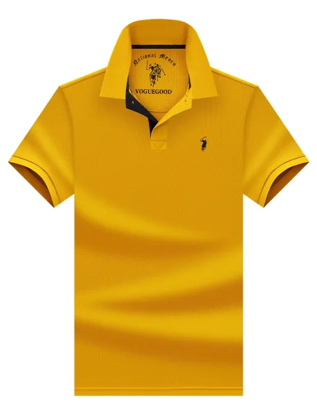 Polo Ralph Lauren Classic Fit Piqué Polo Yellow Tops Polo - 19