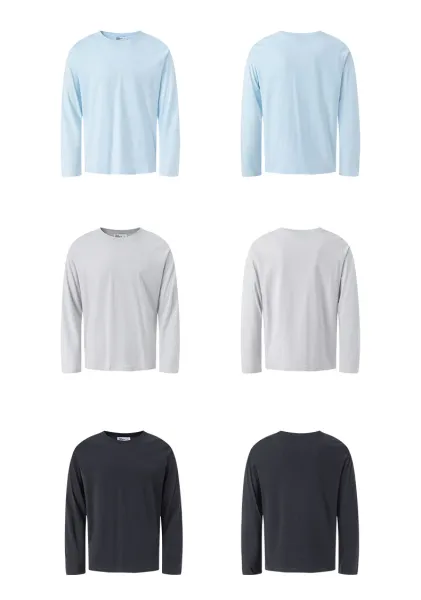 Design Long Sleeve Crew Neck T-Shirt White - 7