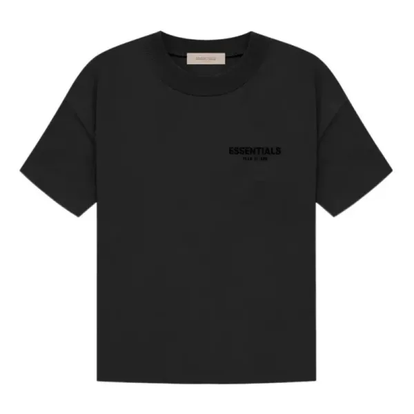Fear of God Essentials Black Logo T-Shirt - 10