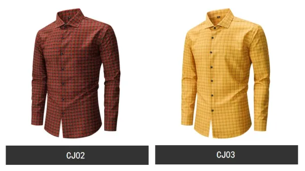 Design Classic Plaid Brown Shirt - 17