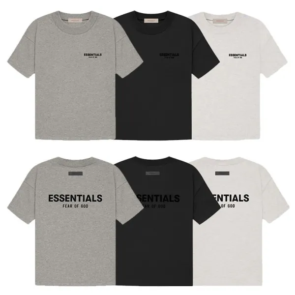 Fear of God Essentials Black Logo T-Shirt - 5