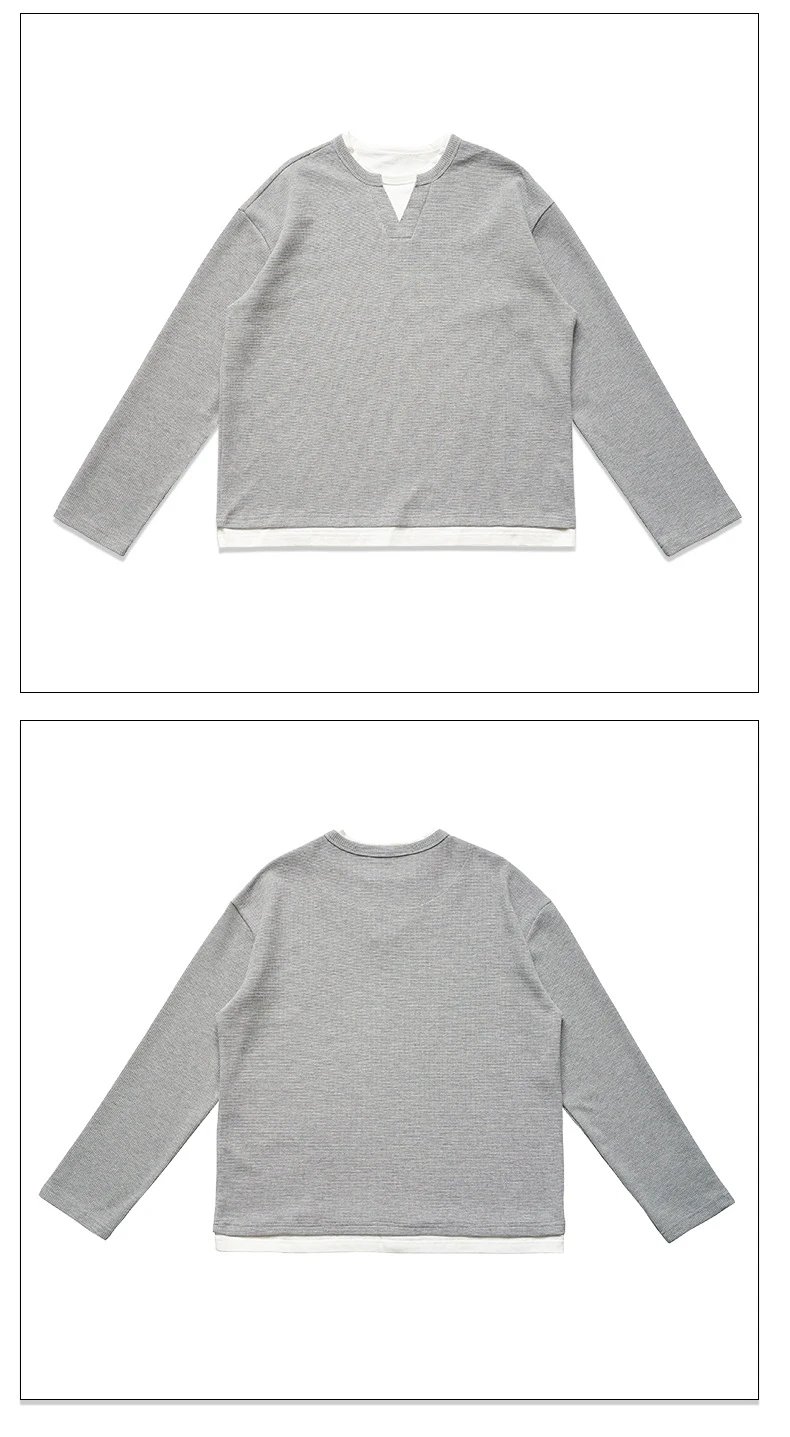 Design Layered Mock Neck Long Sleeve Top Black - 21