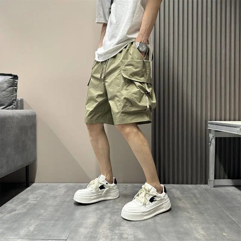 Design Sleek Fox Cargo Shorts Olive Green Shorts - 10