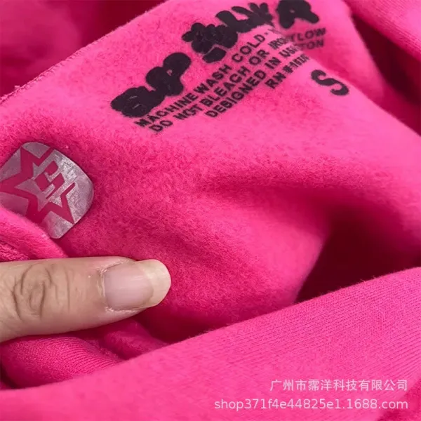 Design Atlanta Spiderweb Graphic Pink Hoodie - 12