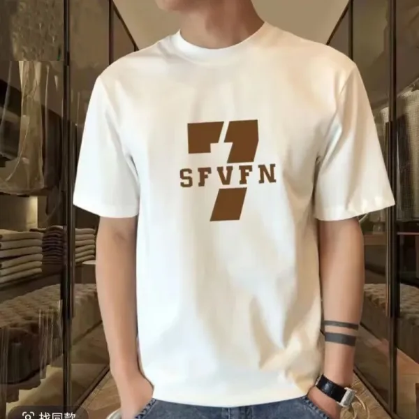 Design SFVFN Graphic Print White T-Shirt - 1