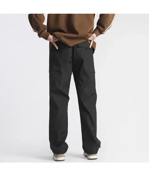 Design Cargo Pants Black Streetwear Pants - 23