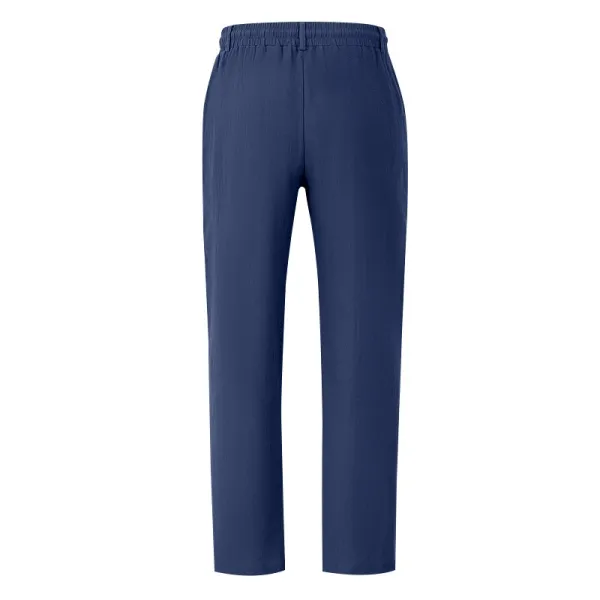Design Wide-Leg Relaxed Fit Black Pants with Cuffed Hems - 15