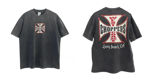 Harley-Davidson West Coast Choppers Iron Cross Graphic T-Shirt Black T-Shirts - 1