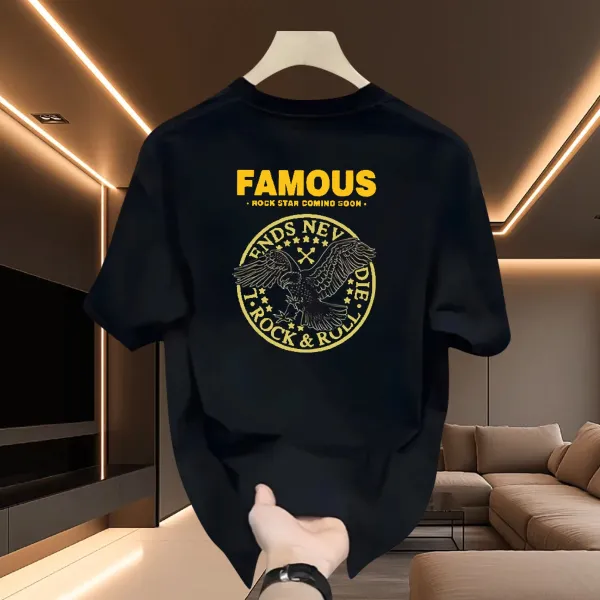 Design Famous Rock Star T-Shirt Black - 2